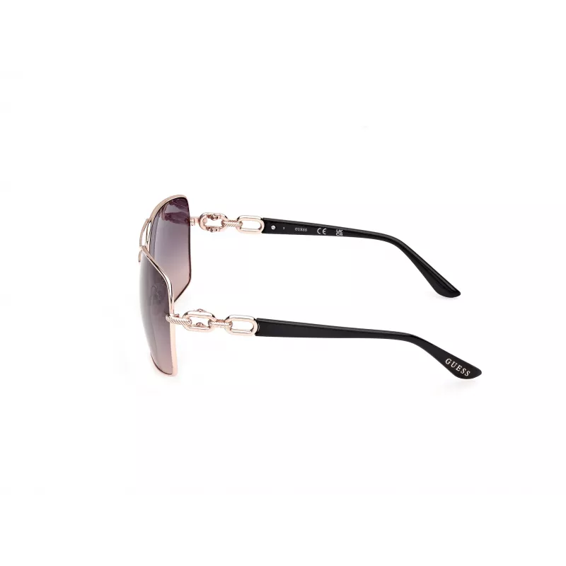 GUESS dameszonnebril GU00159-6328B - Brown Havana Butterfly-montuur, gradient-glazen (63/17/130 mm)
