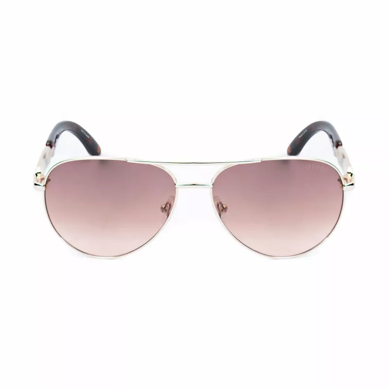 GUESS dameszonnebril GU7295-6032W bruin Havana oversized vierkant