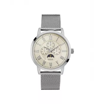 GUESS Dameshorloge W0871G4 Analoog Quartz 43mm Blauw Silicone