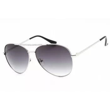GUESS dames zonnebril GF0399-01B zwart kunststof montuur grijze polycarbonaat glazen 62 mm