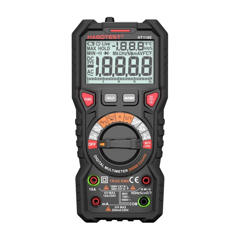 Habotest HT118E universele digitale multimeter True RMS NCV