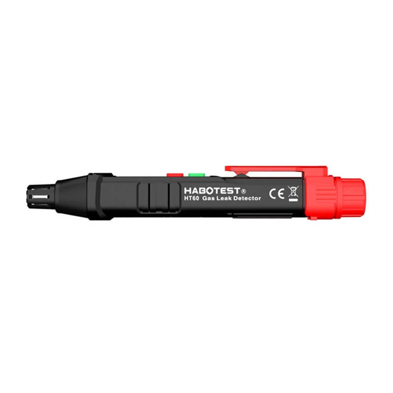 HABOTEST HT60 gaslekdetector met flexibele sonde, LCD-display, hoorbaar en visueel alarm