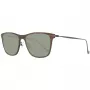Hackett London HSB86311255 heren zonnebril - glanzend zwart montuur, grijze glazen, 55 mm