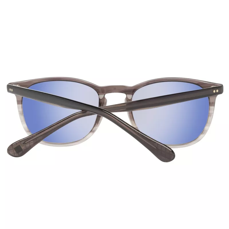 Hackett Man HSB83800152 rechthoekige acetaat zonnebril zwart/grijs 52/20/145 mm