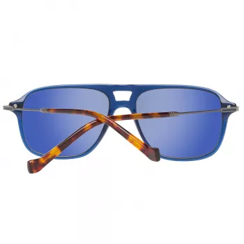 HACKETT MAN HSB86568356 zonnebril 56/16/140 mm zwart acetaat montuur grijze polycarbonaatglazen UV400