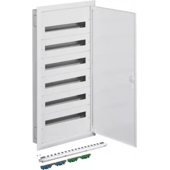 HAGER FW624FT inbouw-verdeelkast met PE/N-klemmen 6R/144M (6x24) IP40