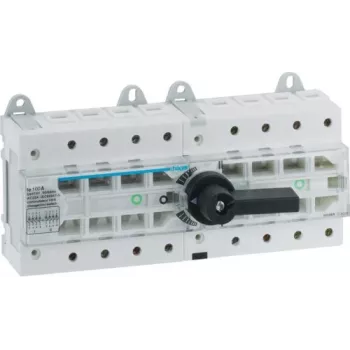 HAGER HI405R 4-polige 100A handomschakelaar I-0-II DIN-rail