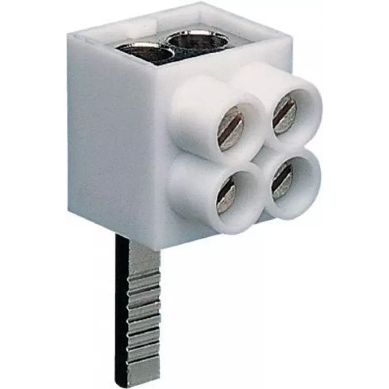 Hager KF82A 1-polige aansluitklem, penaansluiting, 2x16 mm², grijs