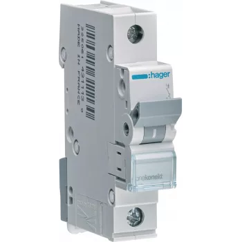 Hager MBN116E 16A 1-polige installatieautomaat, B-karakteristiek, 6kA