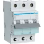 Hager MCS340 40A 3-polige installatieautomaat met C-karakteristiek, 6kA, 3 modules