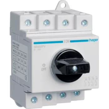 Hager SB432PV modulaire PV-scheider, 4-polig, 32A, 1000VDC
