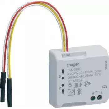 Hager TRM690G NTC-temperatuursensor, 10 kOhm, 4 m kabel, IP65, wit