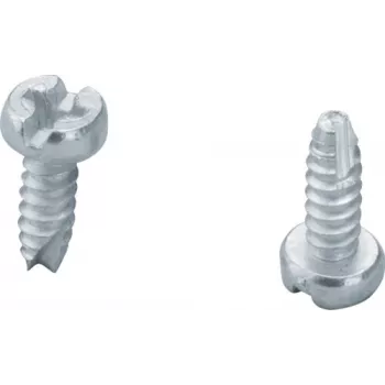 Hager UZ06Z4 universele bevestigingsschroef 4,2 x 13 mm, verzinkt staal, Phillips PH2, zelftappend, 100-pack