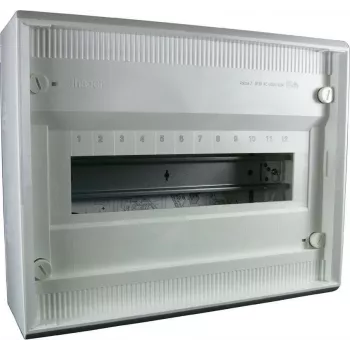 Hager VA12CN Volta opbouwverdeelkast, 1 rij, 12 modules, IP30, wit
