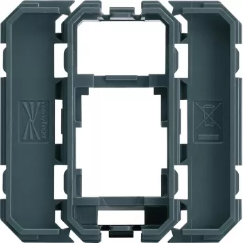 Hager WXF202 Keystone adapterframe voor 1xRJ45-module, polarwit