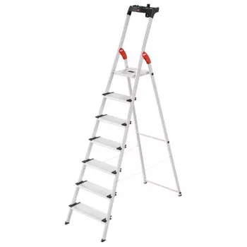 HAILO huishoudtrap L80 ComfortLine aluminium 7 treden