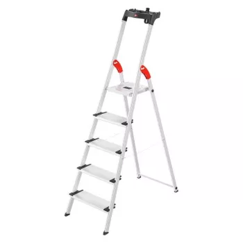 HAILO huishoudtrap L80 ComfortLine aluminium 5 treden