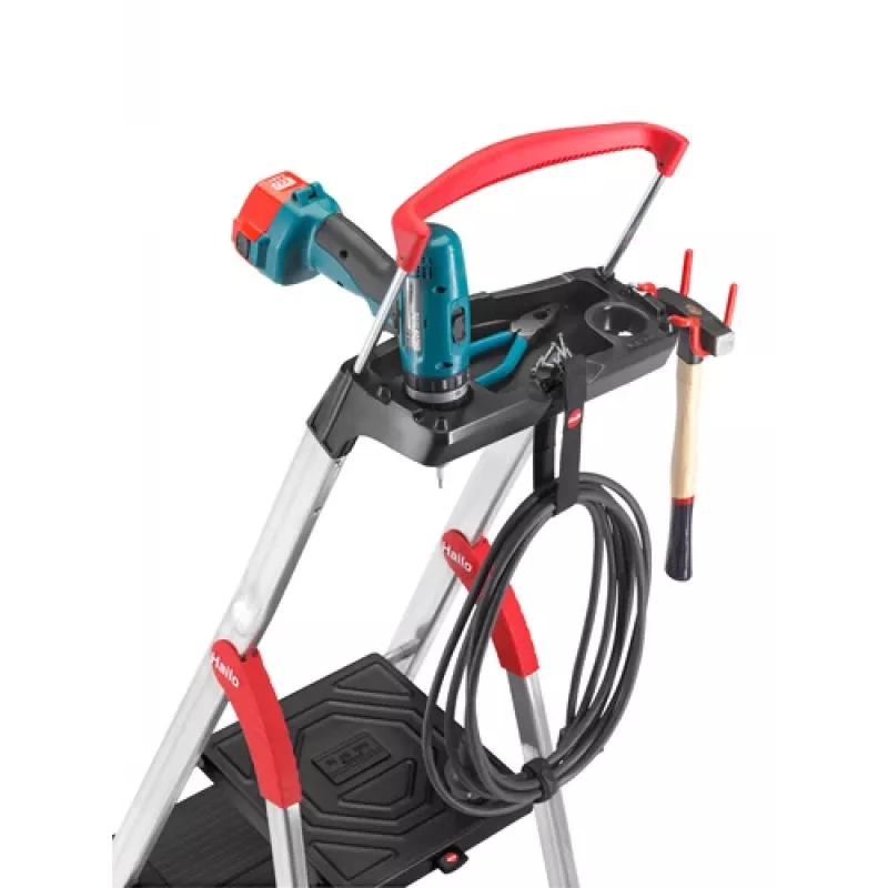 HAILO L100 TopLine aluminium 4-treden huishoudtrap