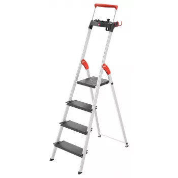 HAILO L100 TopLine aluminium 4-treden huishoudtrap
