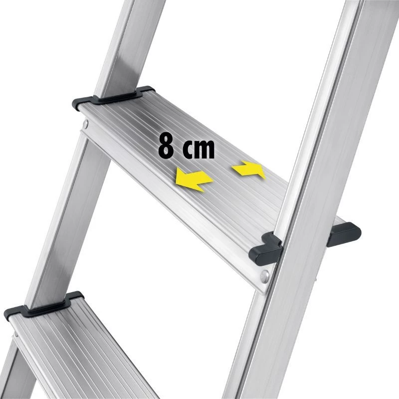 HAILO L60 StandardLine aluminium stapladder, 6 treden, 150 kg, EN 131