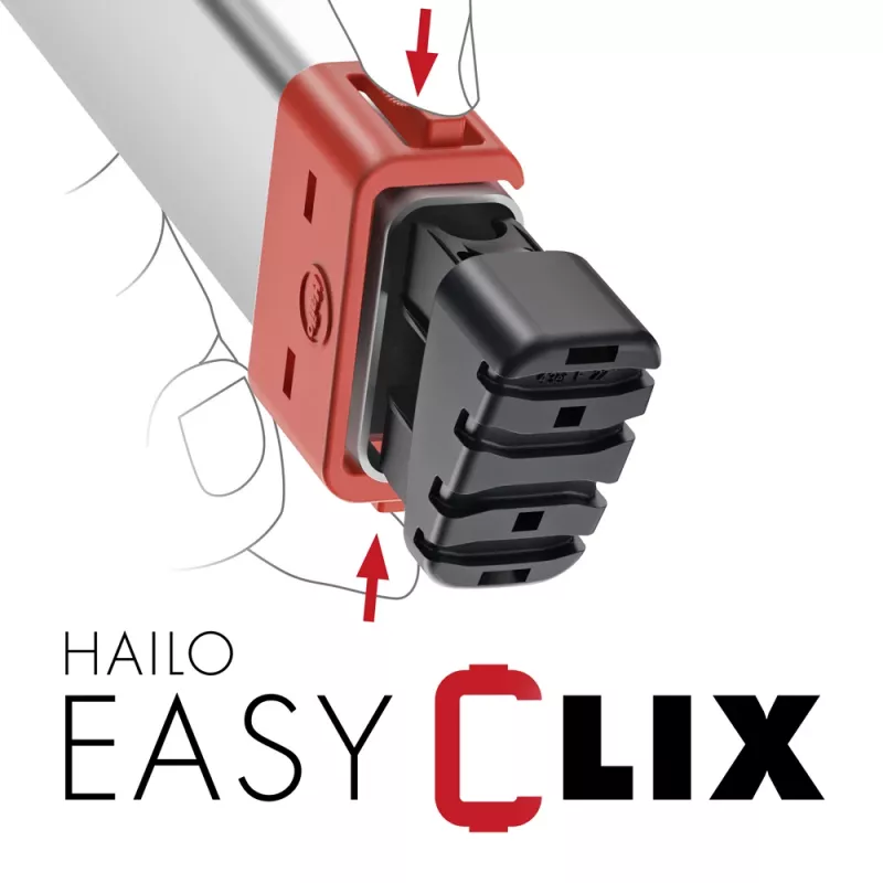 HAILO L80 ComfortLine aluminium stapladder, 8 treden