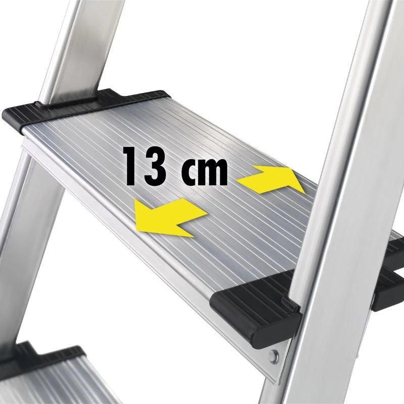 HAILO L80 ComfortLine aluminium stapladder, 8 treden