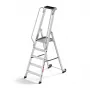 HAILO Master P80 aluminium mobiele platformtrap, 5 treden, 150 kg, EN 131