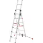 Hailo S100 ProfiLOT combinatieladder, aluminium, 3-delig, 2x9+1x8 sporten, max. werkhoogte 7,00 m
