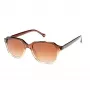 HALLY&SON HS741S04 unisex vierkante zonnebril - zwart acetaat montuur, grijze polycarbonaatglazen, UV400-bescherming