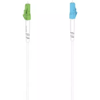 Hama 00200742 single-mode OS2 glasvezelkabel, LC/APC naar LC/UPC, 3 m, wit
