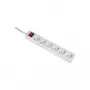 Hama 6-voudige stekkerdoos met schakelaar en kinderveiligheid, 1,4 m kabel, wit