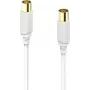 Hama antennekabel, coaxiale stekker - coaxiale bus, verguld, 5,0 m, 120 dB 00202025