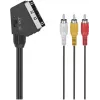 Hama Classic Line SCART naar 3 RCA audio-/videokabel, 1,5 m, zwart 00305015