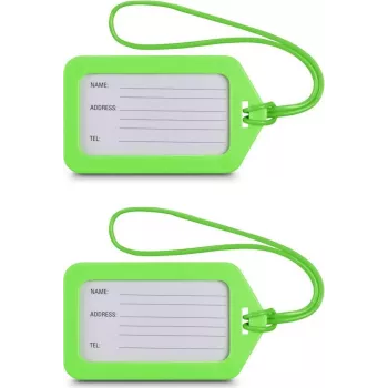 Hama bagagelabel, 9 x 5 cm, 2-pack, groen (00178162)
