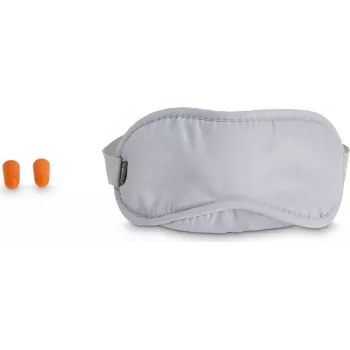 Hama gevoerde slaapmasker met twee oordopjes, grijs (00178166)