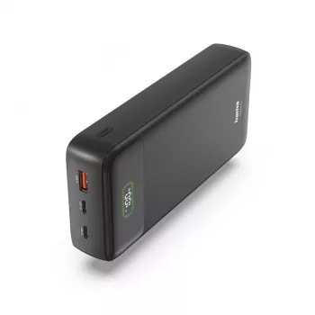 Hama Power Pack PD27-W65 27000mAh powerbank, 2x USB-C, USB-A, Quick Charge, zwart 00201781