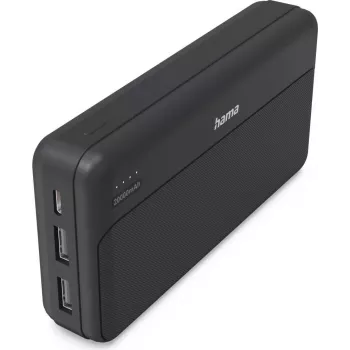 Hama Power Pack Pocket 20 20000 mAh 2x USB-A Antraciet