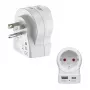 Hama reisadapter EU naar US 1x USB-A USB-C P - kabel - digitaal/data