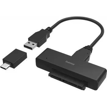 Hama USB 3.0 naar SATA-adapter voor 2,5 inch en 3,5 inch SSD en HDD harde schijven (00200761)