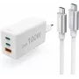 Hama USB-C snellader met USB-C kabel, 100W Power Delivery, 1,5m, wit 00200027