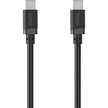 Hama USB-C naar USB-C oplaadkabel, 60W Power Delivery, 1 m, zwart 00201806