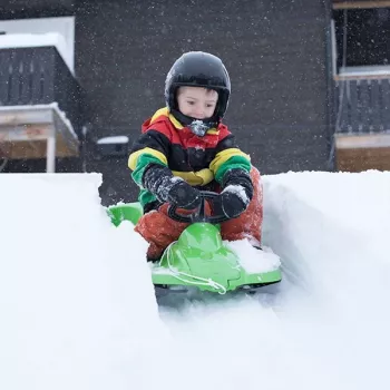 Hamax Sno Zebra Snow Racer groen polyethyleen