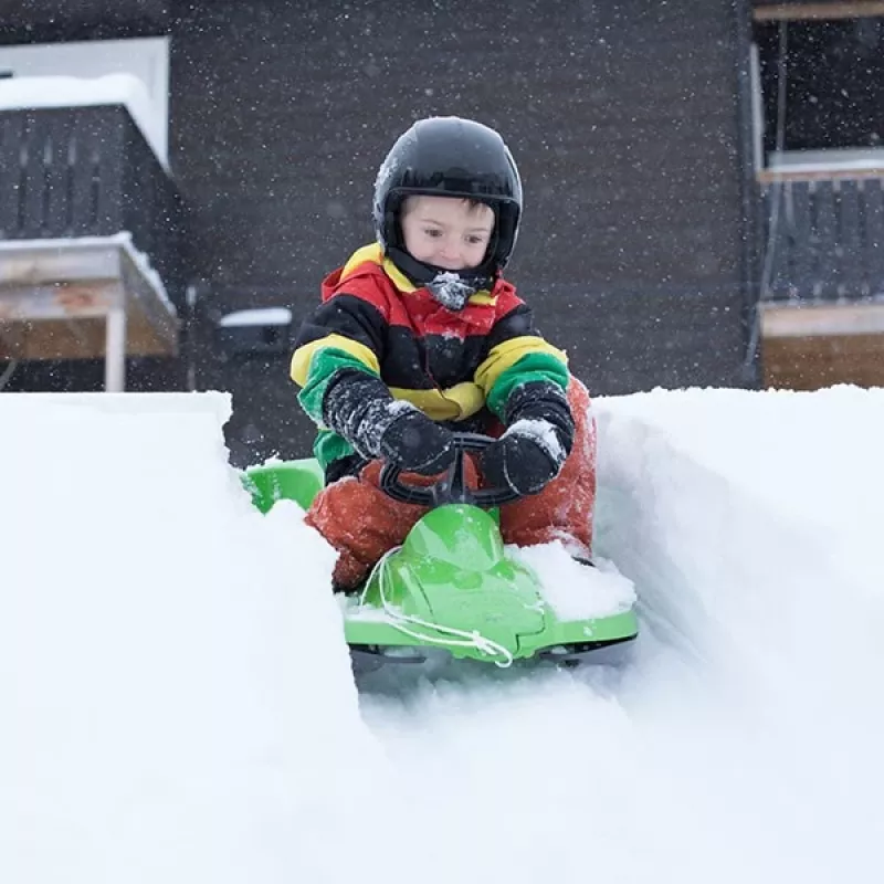 Hamax Sno Zebra Snow Racer groen polyethyleen