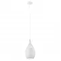 Hanglamp E27 Glo Razoni 19 cm wit