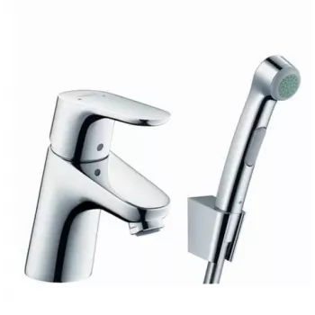 Hansgrohe Focus E2 kraan zwart haar