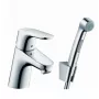 Hansgrohe Focus E2 kraan zwart haar