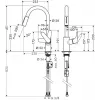 Hansgrohe Focus M41 eenhendel-keukenkraan met uittrekbare sproeikop, chroom