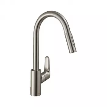 Hansgrohe Focus M41 eenhendel-keukenkraan met uittrekbare sproeikop, chroom