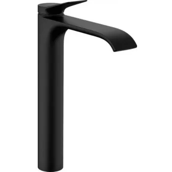 Hansgrohe Vivenis eenhendel-wastafelmengkraan 250 mat zwart met afvoerset