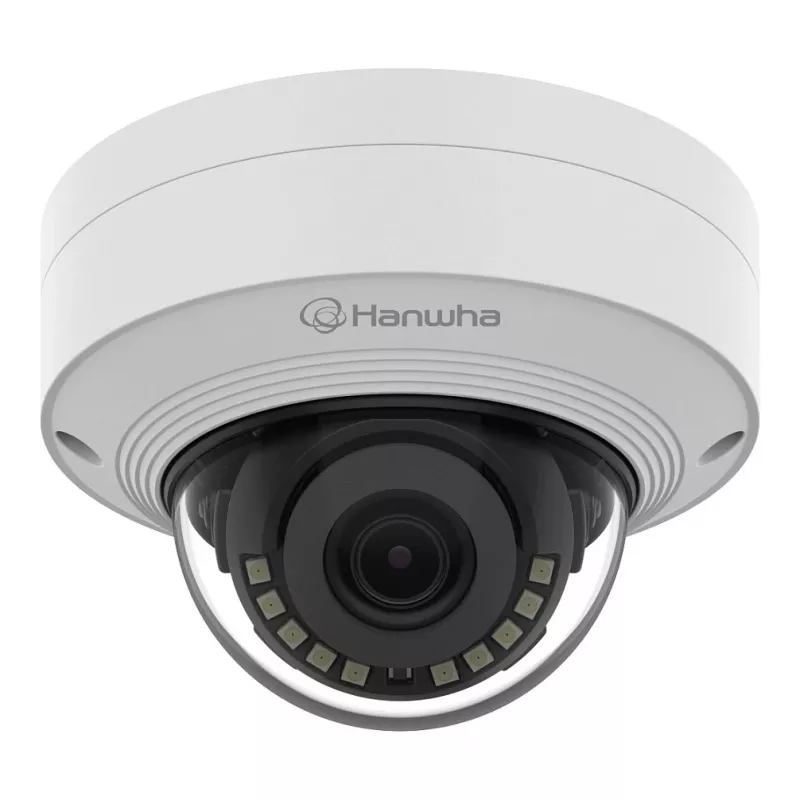 HANWHA QNV-C9011R 8MP IR netwerk dome-camera, 3,0mm, AI, H.265, PoE, IP66, IK10
